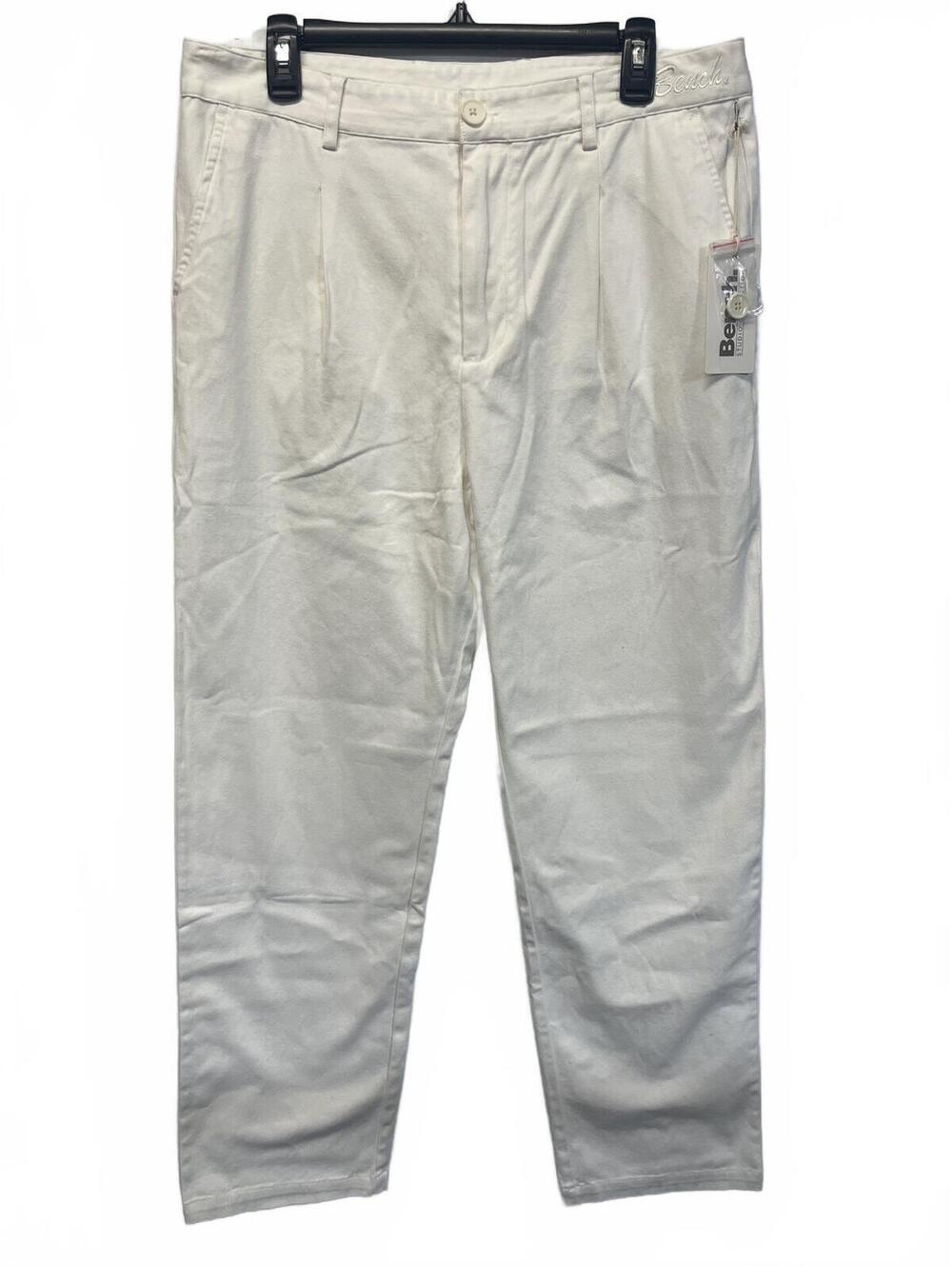 Men's Large Bench Chino Pants 5 Pocket Studio Collection Marshmallow White NWT